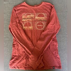 Hurley Red Long-Sleeve Tee